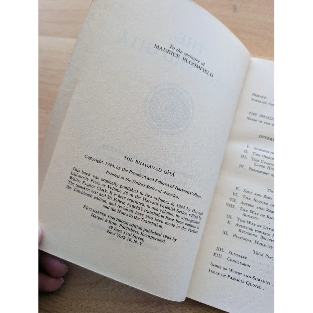 Harper & Row upanishads bhagavad